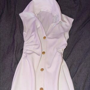 ZARA S elegant white long dress